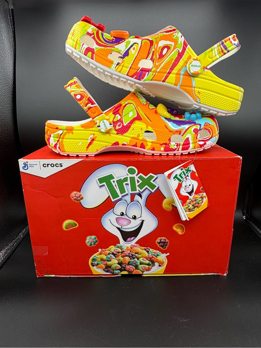 Crocs Classic Clog - Trix Limited Edition Neon Multi New in special box 12 M